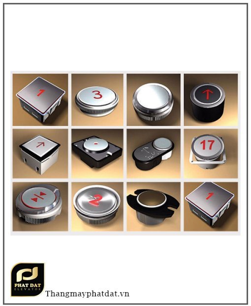 Các mẫu nút bấm dùng trong thang máy gia đình